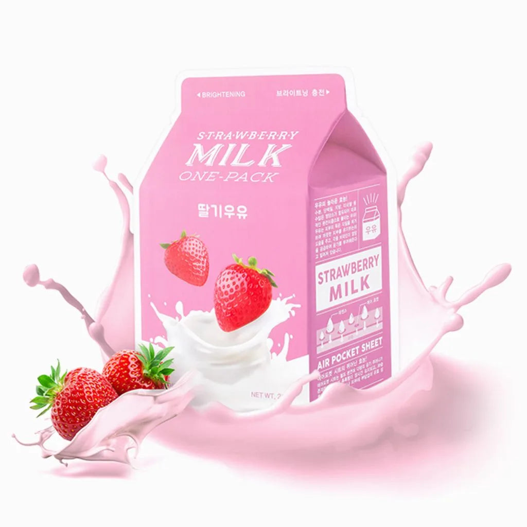 A'PIEU Milk One Pack Sheet Mask - Strawberry