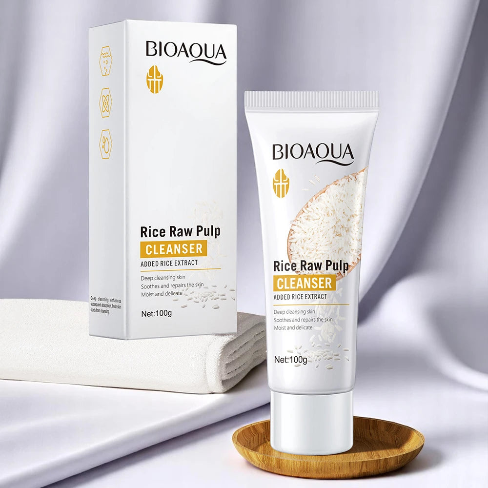 Bioaqua - Rice Raw Pulp Cleanser - Čisticí prostředek na obličej 100g
