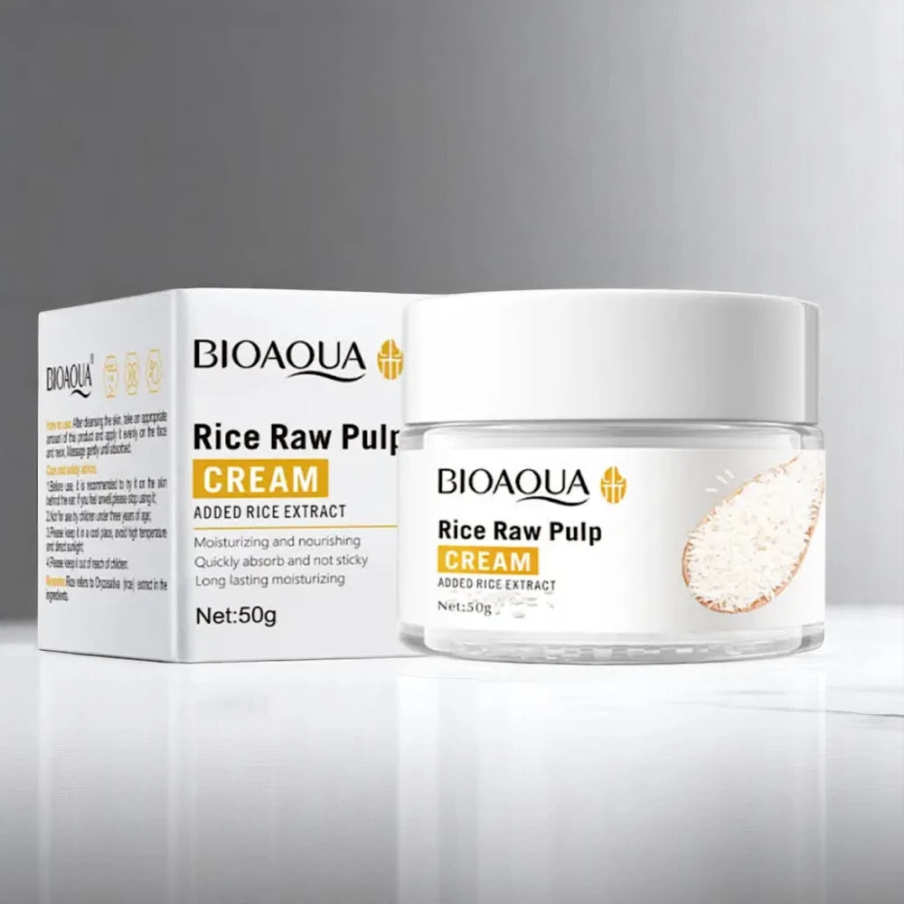 Bioaqua - Rice Raw Pulp Face Cream - Moisturizing Cream 50g