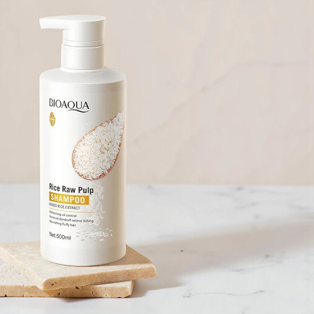 Bioaqua - Rice Raw Pulp Shampoo - Šampon 500 ml