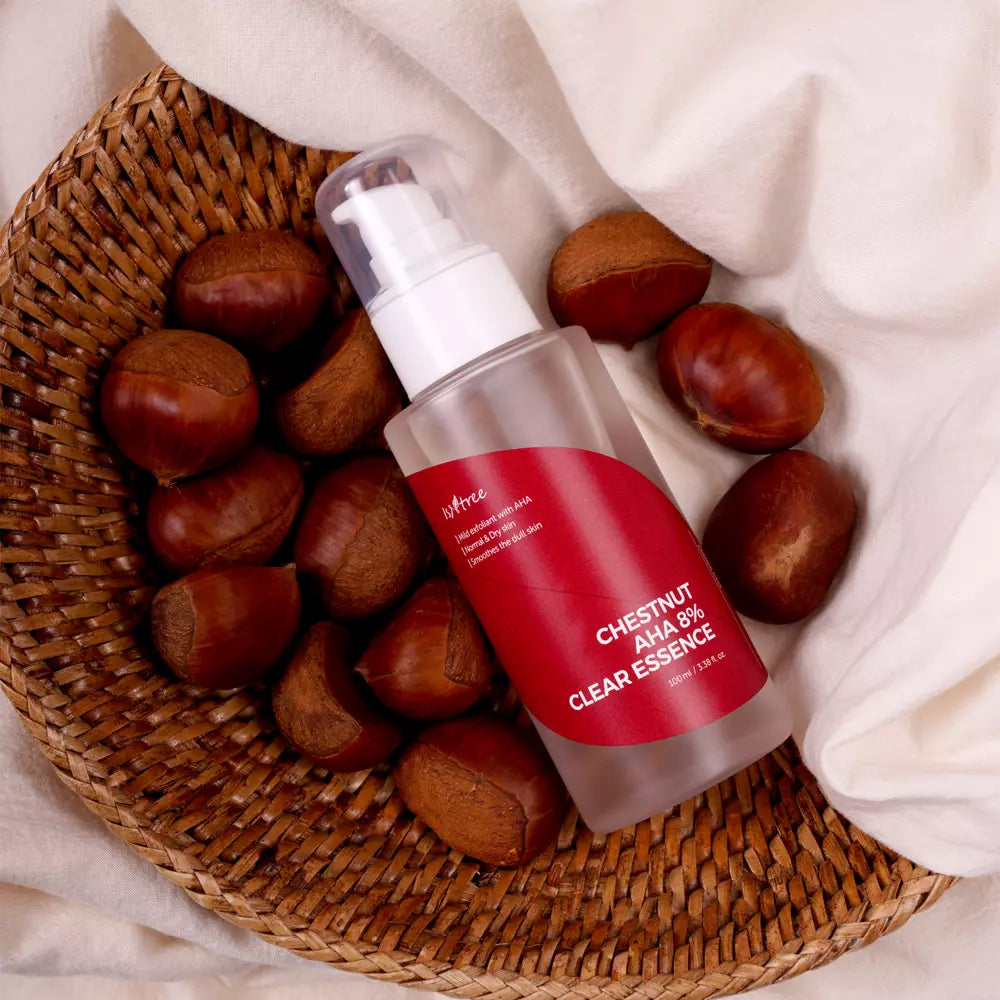 Isntree - Chestnut AHA 8% Clear Essence Exfoliační esence 100ml