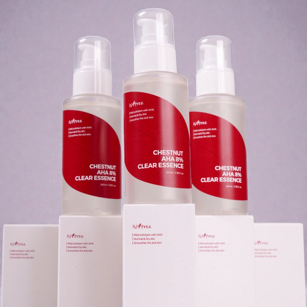 Isntree - Chestnut AHA 8% Clear Essence Exfoliační esence 100ml