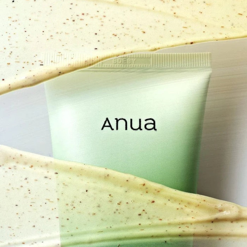 Skin TOGO Anua Heartleaf Quercetinol Moisture Cleansing foam tube with textured heartleaf extract swirls