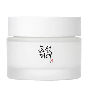 Skin TOGO Beauty of Joseon Dynasty Cream in a minimalist white frosted glass jar with traditional Korean calligraphy.