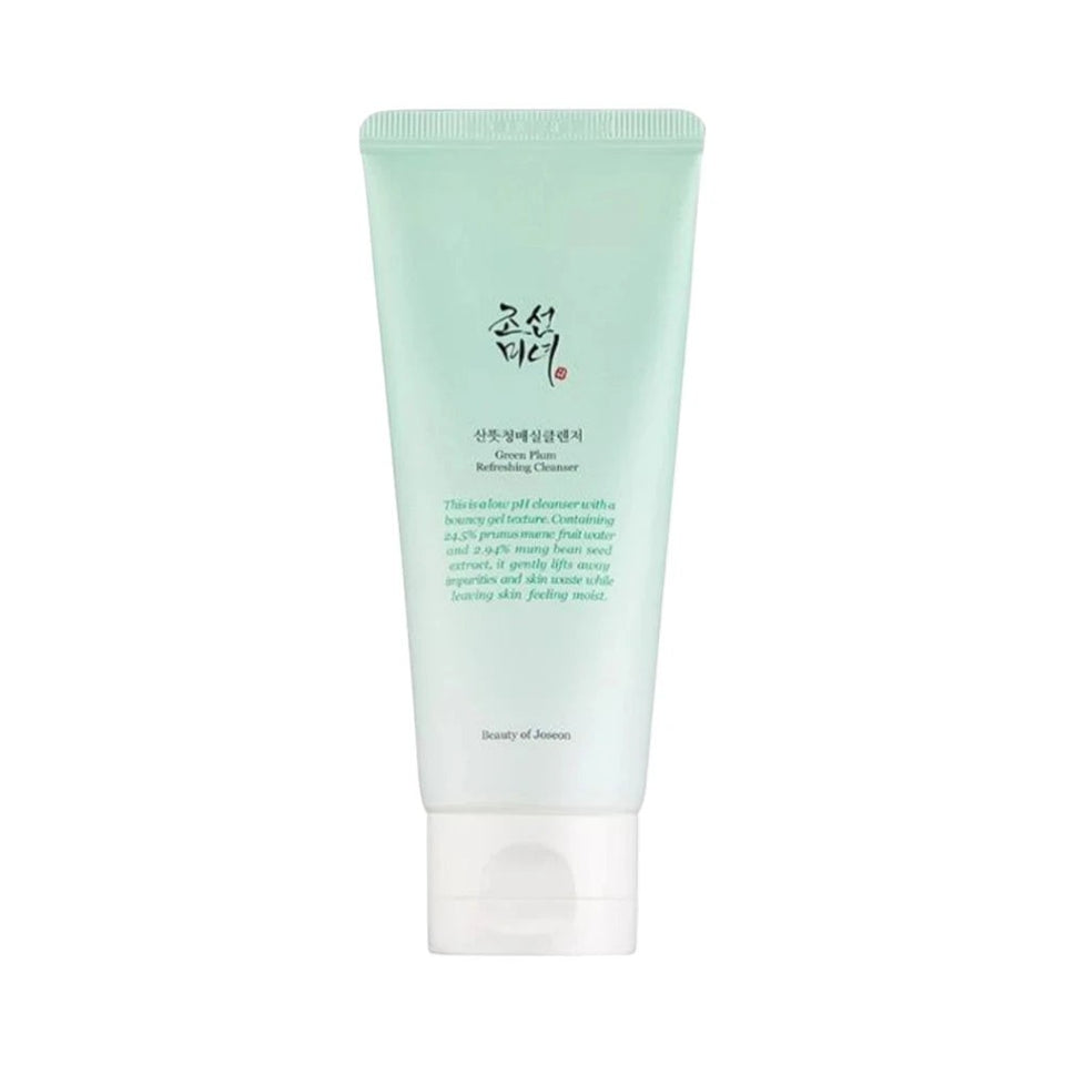 Skin TOGO Beauty of Joseon Green Plum Refreshing Cleanser in a light green 100ml squeeze tube.