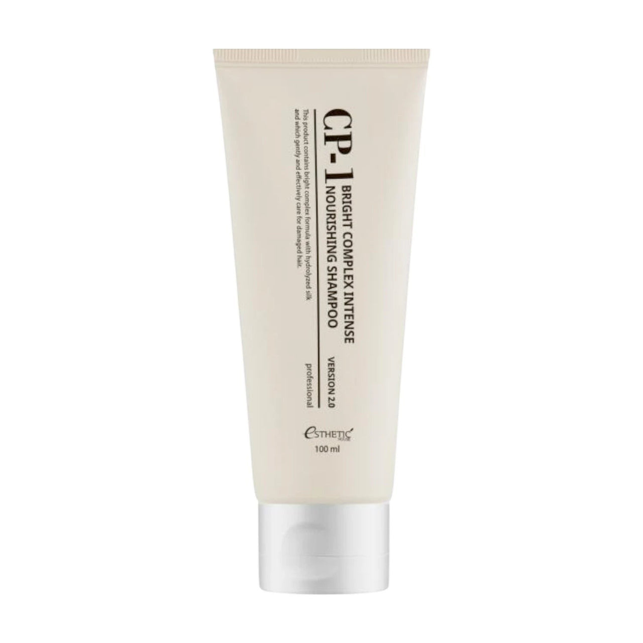 Skin TOGO CP-1 Bright Complex Intense Nourishing Shampoo in a 100ml beige squeeze tube for damaged hair.