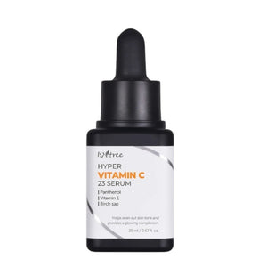 Skin TOGO Isntree Hyper Vitamin C23 Serum in a small black dropper bottle for brightening and skin tone correction.