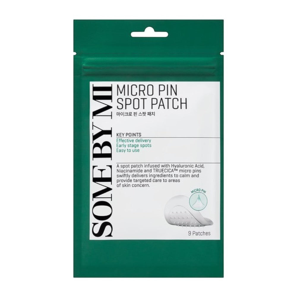 Skin TOGO Some By Mi Micro Pin Spot Patch in green packaging for targeted acne treatment and skin healing